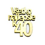 Číslo 40 k narodeninám natural na zavesenie